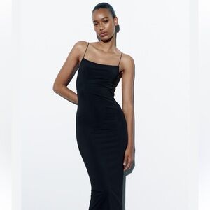 Zara spaghetti strap dress